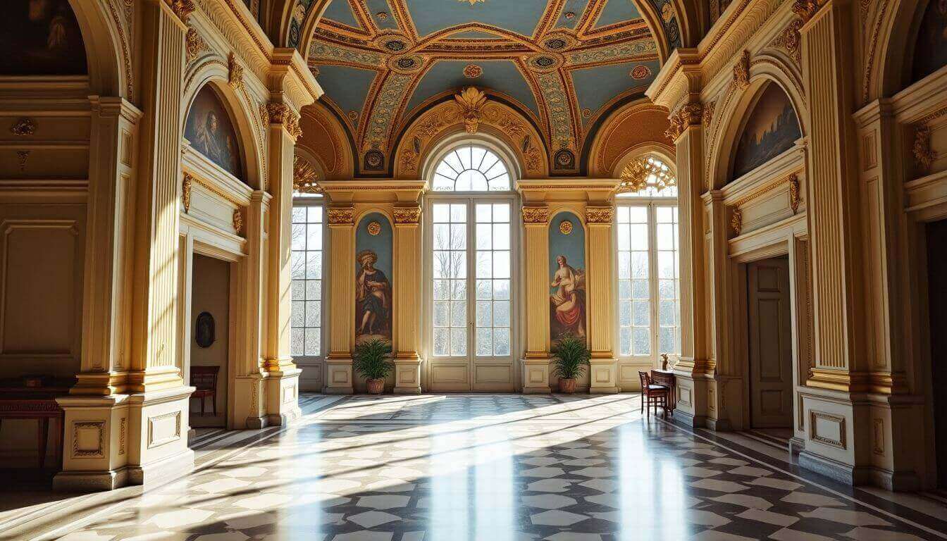 Vue intérieure du Petit Palais à Paris.