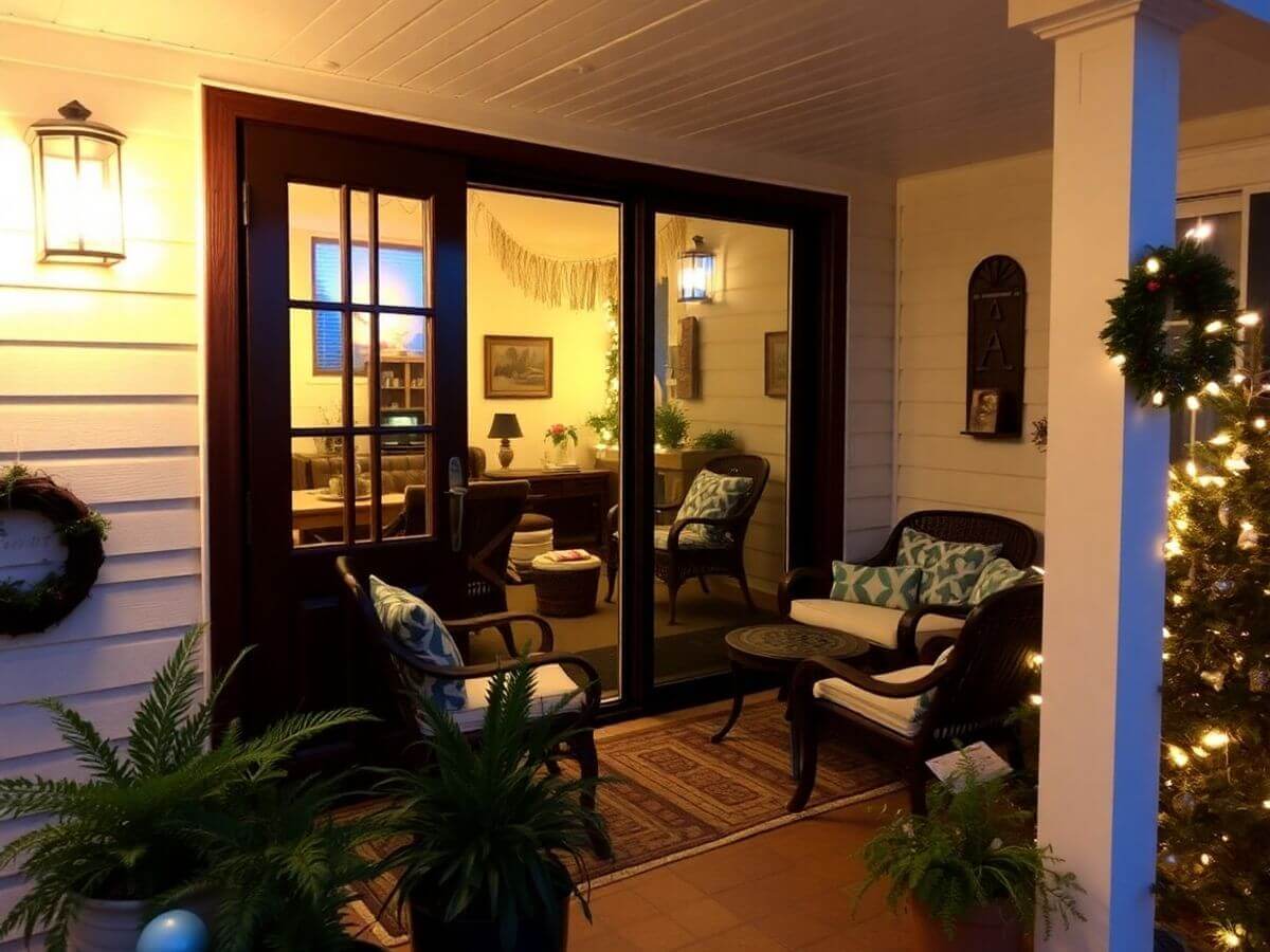 Location saisonnière accueillante avec espace de vie charmant.