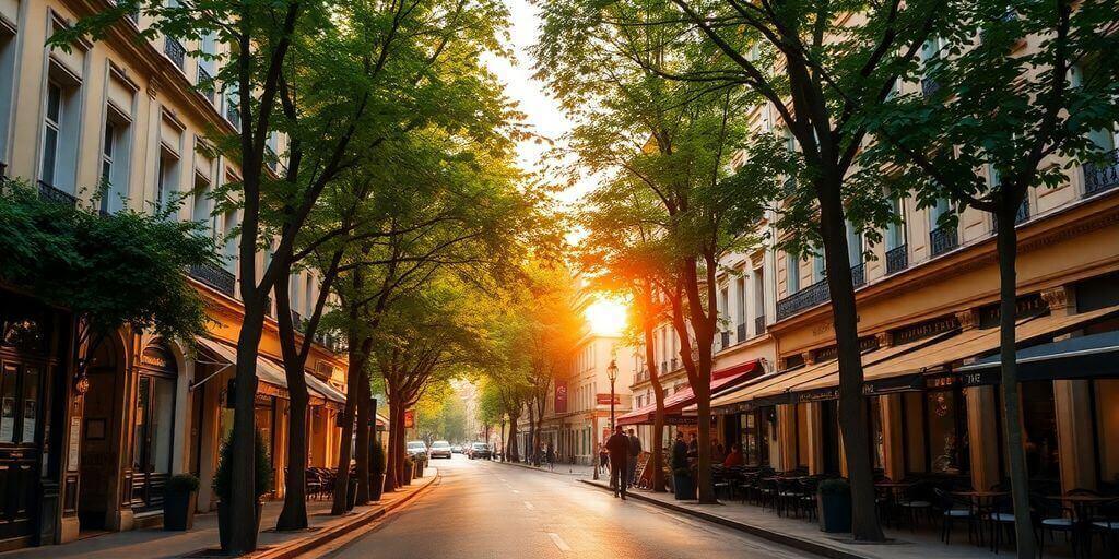 Scène de rue à Paris, 17ème arrondissement.