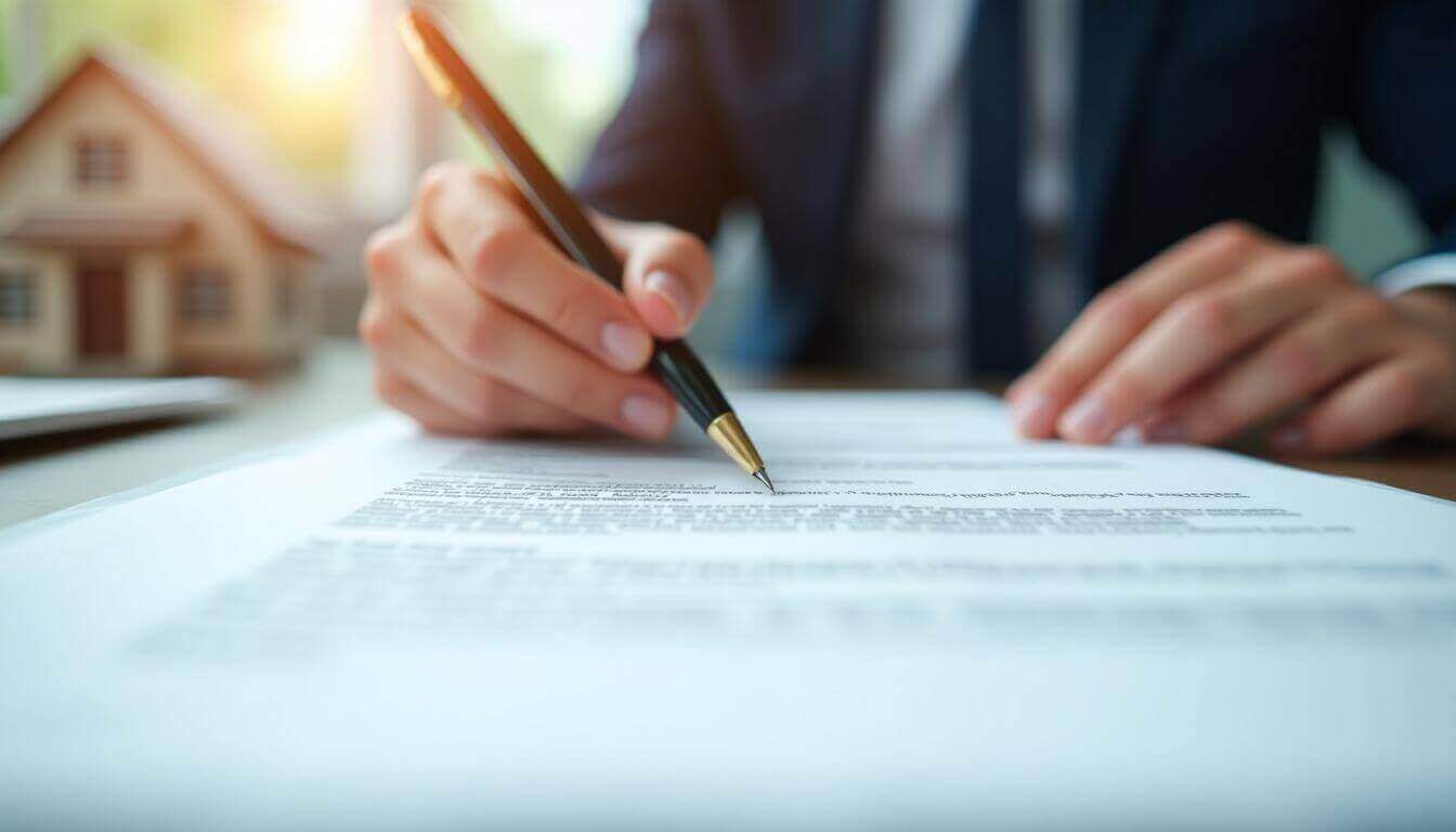 Signer un contrat immobilier avec un stylo