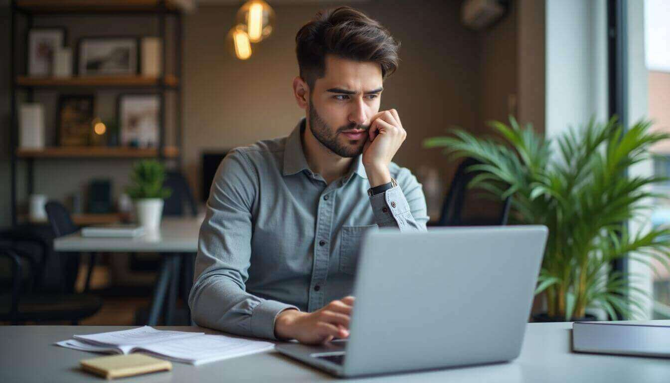 chasseur d'appartement analysant des appartements