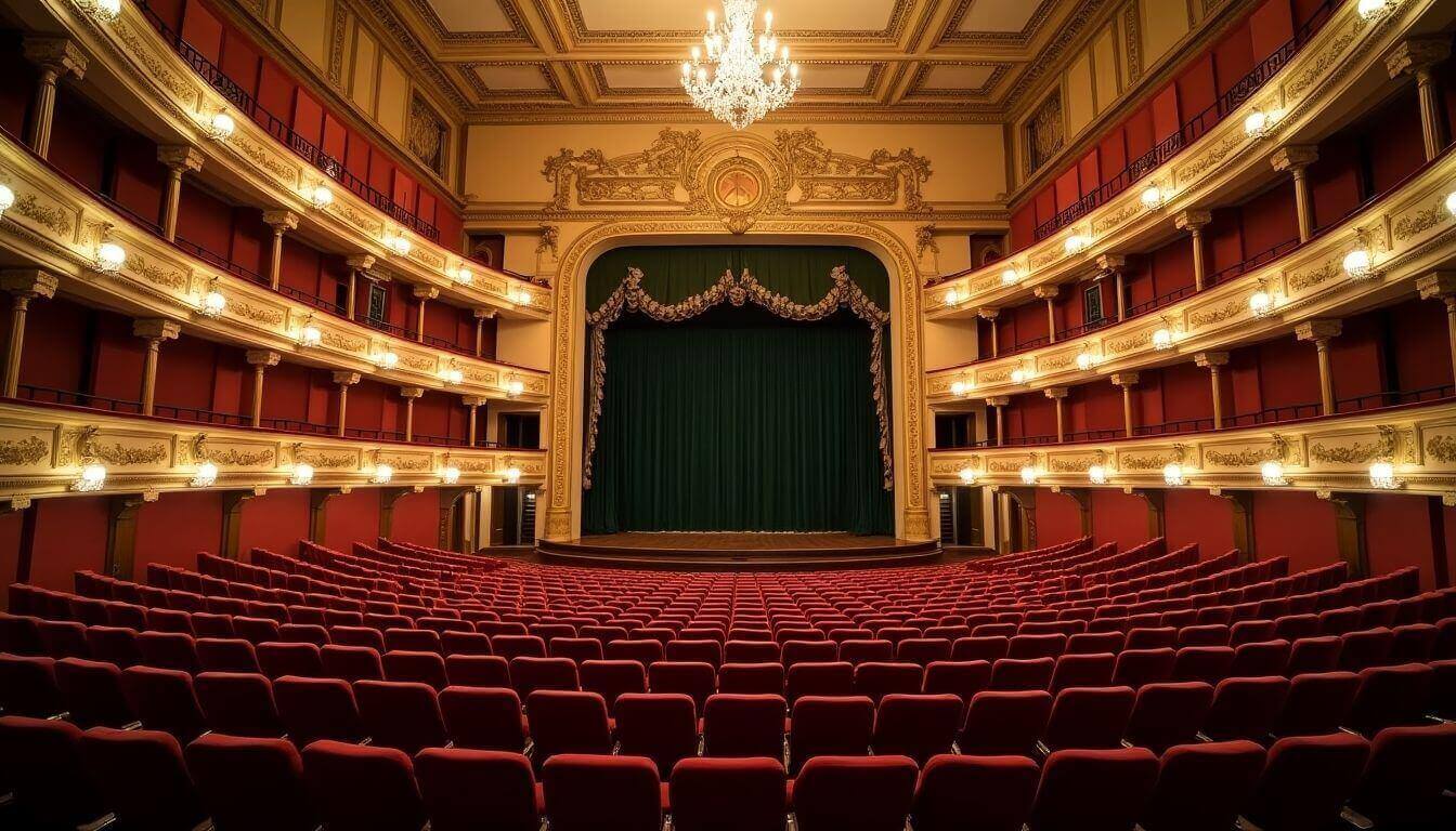 Salle d'opéra dans le quartier des Abbesses à Paris