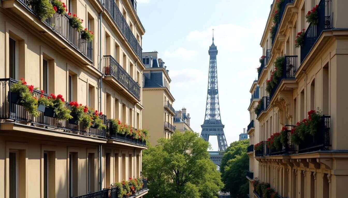Charmant appartement parisien à l'architecture classique et fleuri