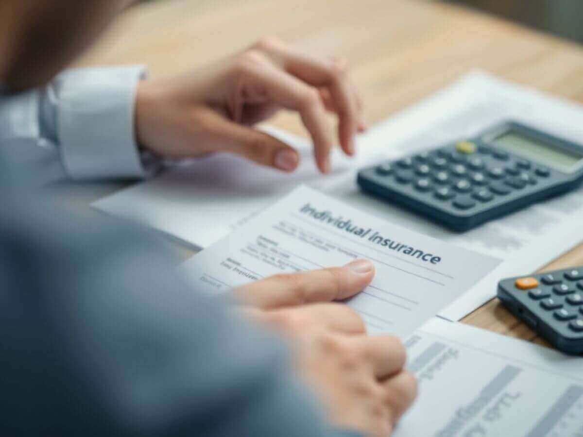 Une personne réfléchissant aux options d'assurance individuelle.