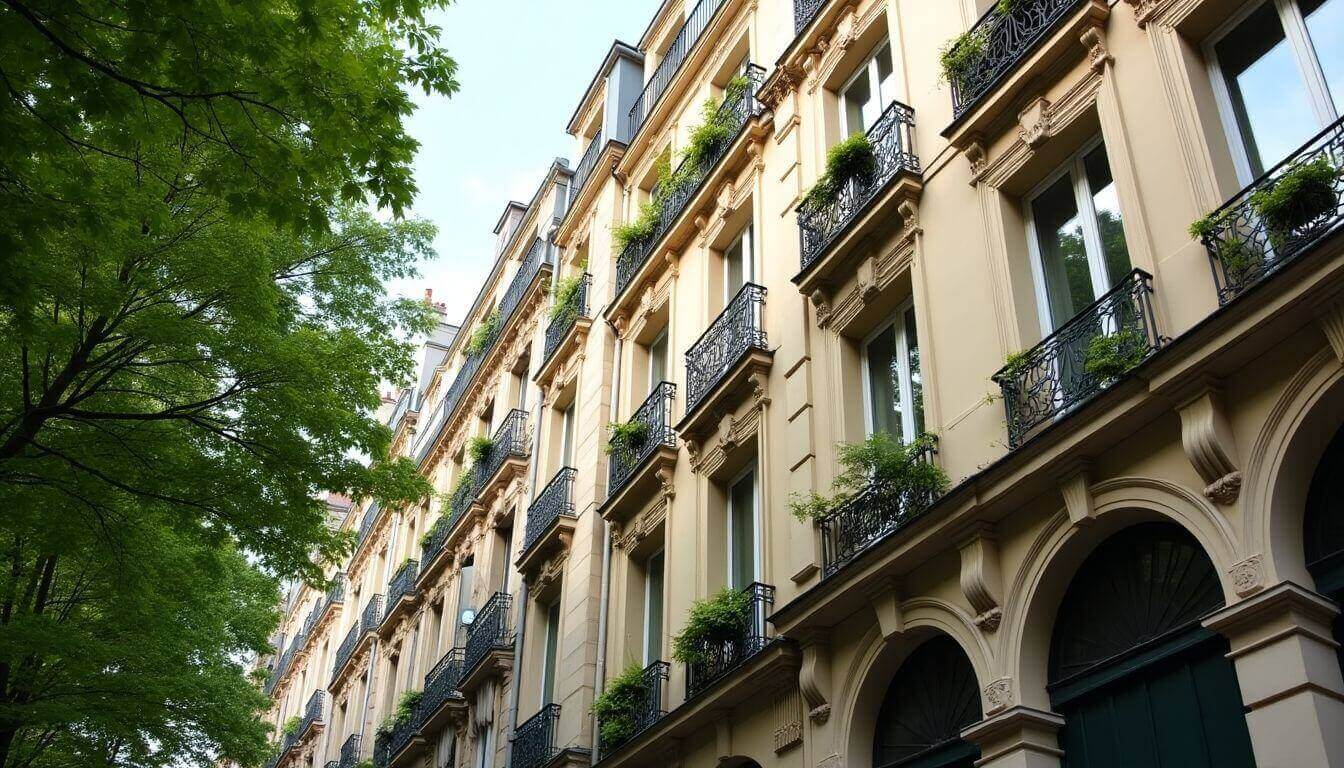 Parisian apartment building representing real estate investment.