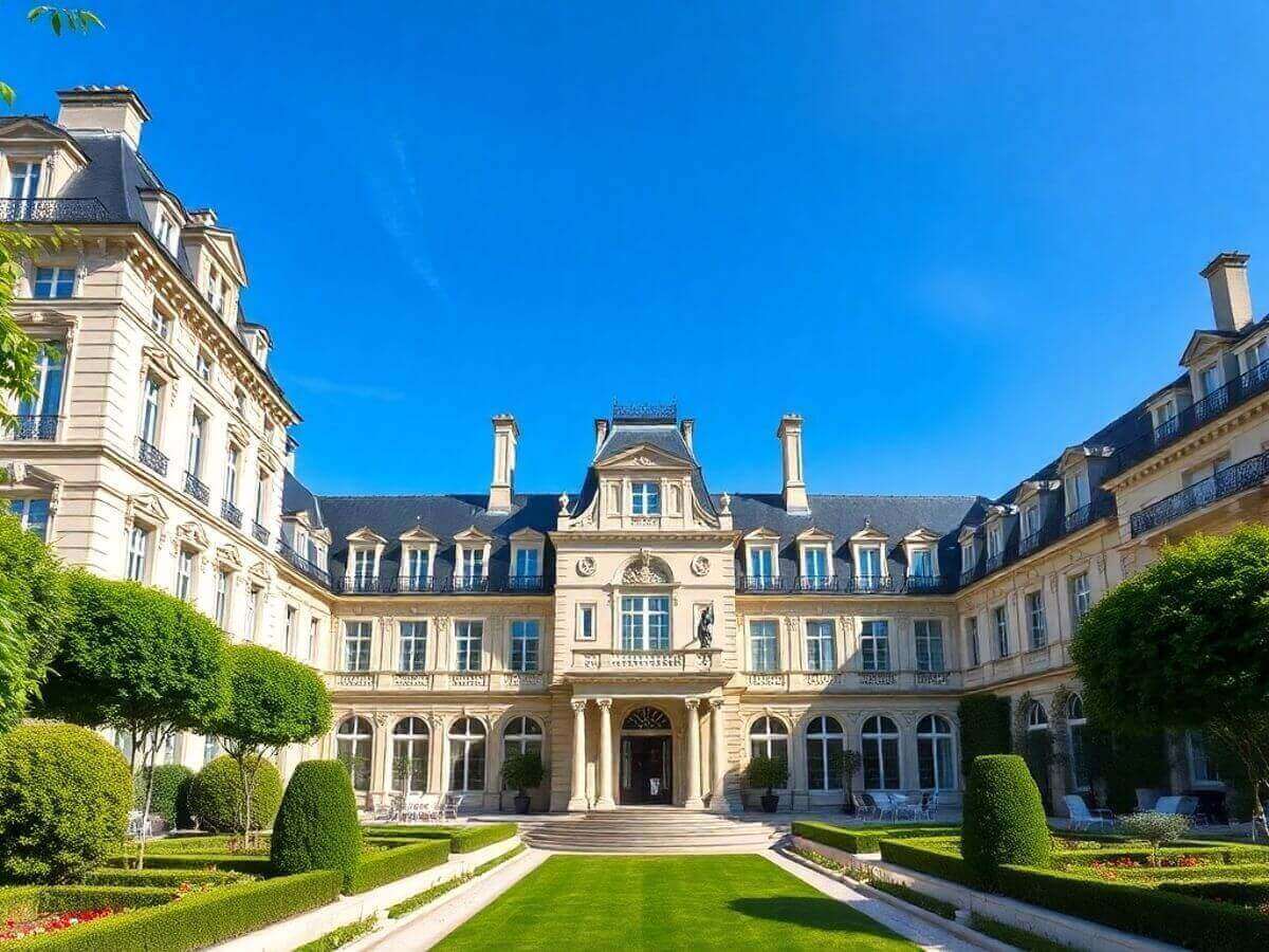 Propriété de luxe à Paris avec architecture élégante.