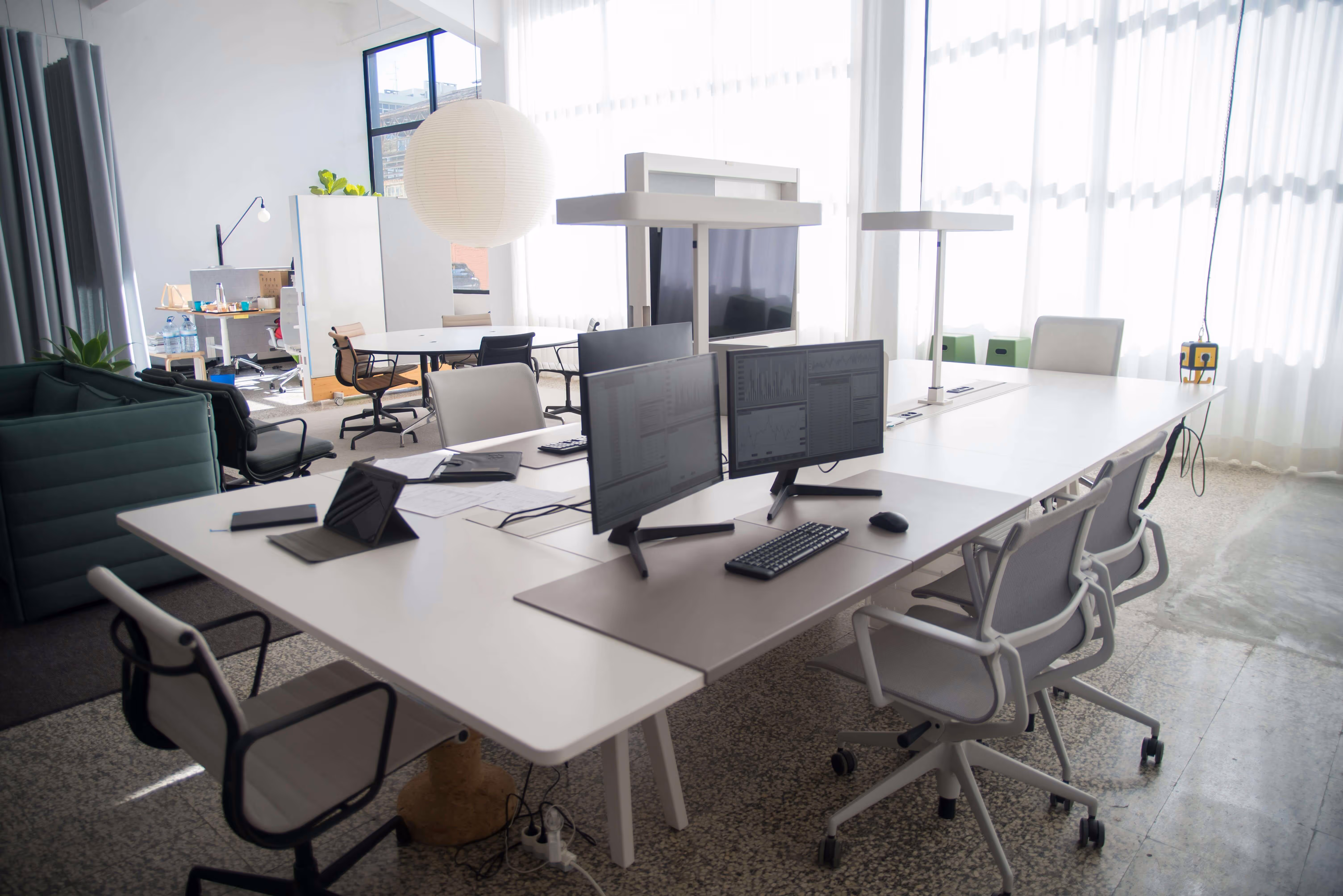 An office setting