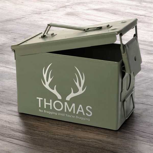 Surprise him with a Personalized Ammo Can engraved with “Dad’s Survival Kit” or “World’s Best Hunting Buddy – Est. 1980.”