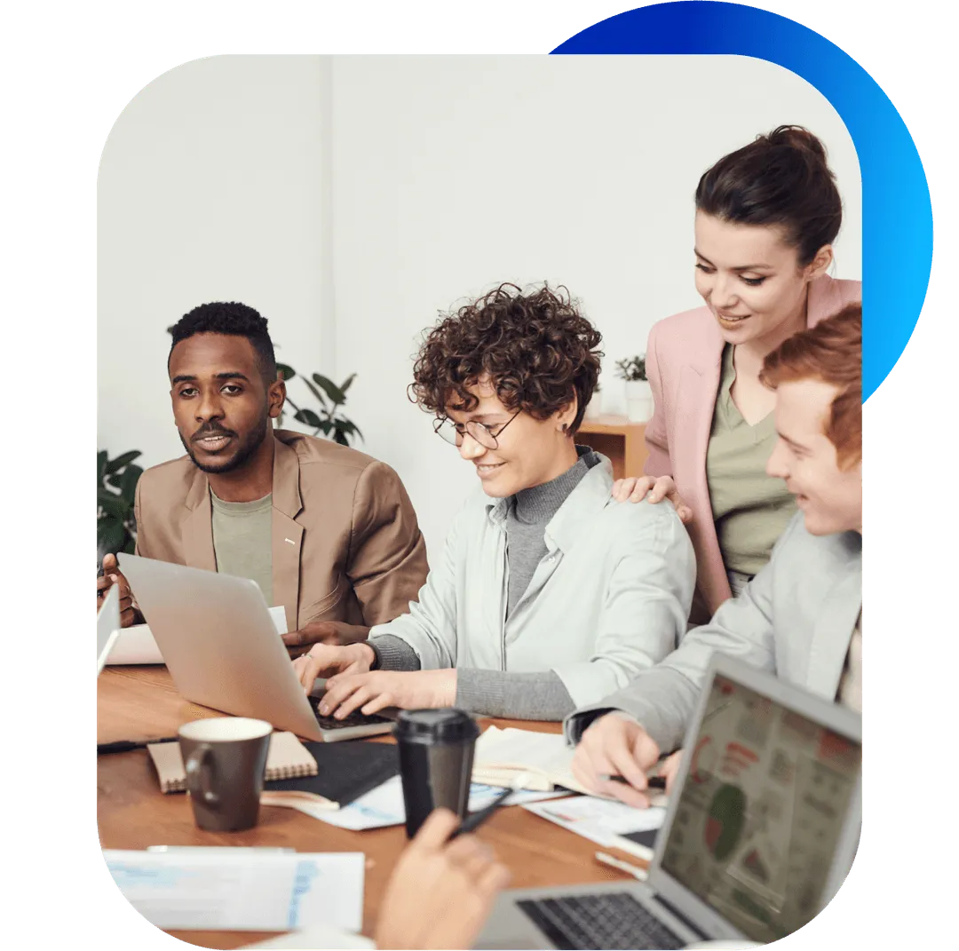 Business team meeting - ROI Calculator