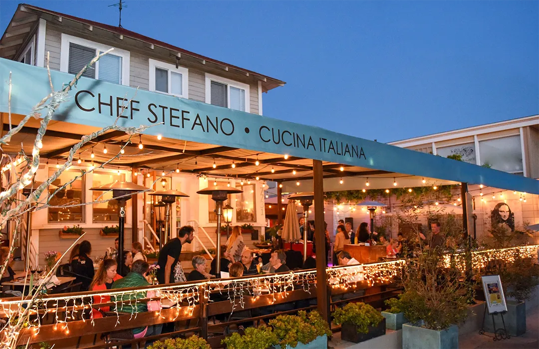 The more popular italian restaurant in La Jolla, San Diego; Piazza 1909.