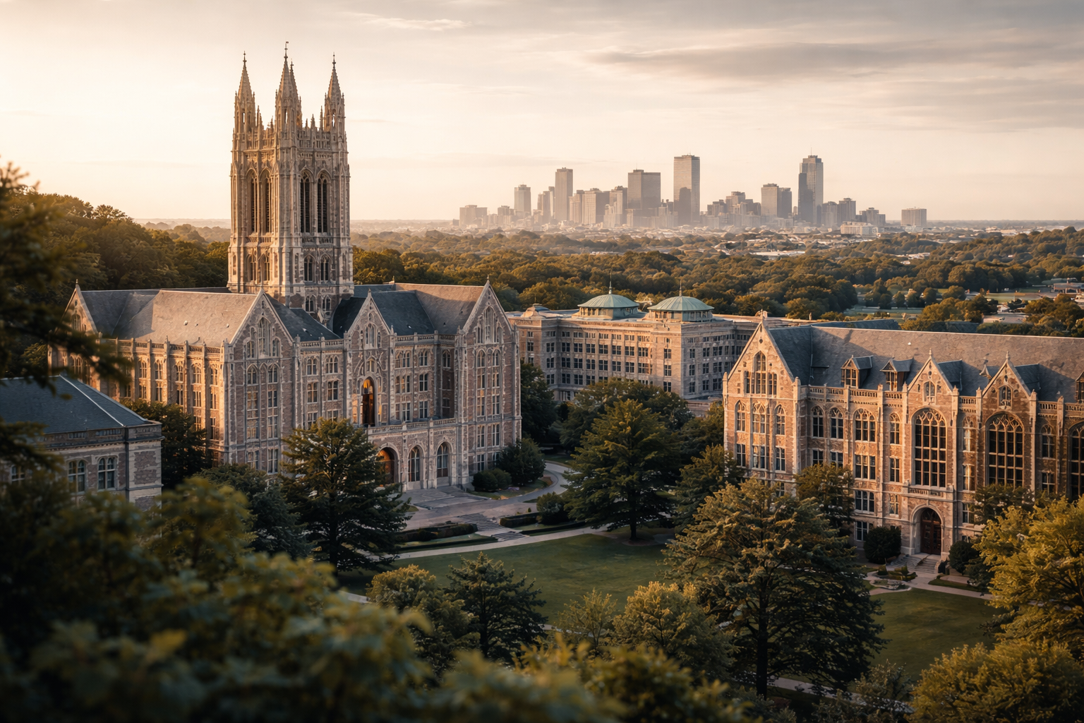 Boston College campus