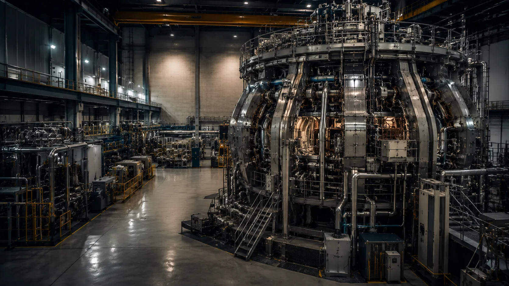 Nuclear fusion reactor illustration