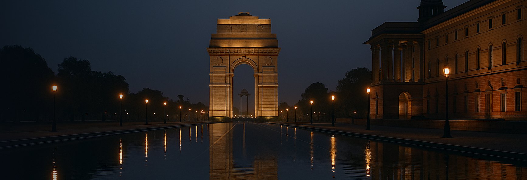 Delhi skyline