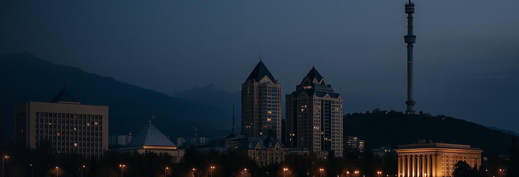 Almaty skyline