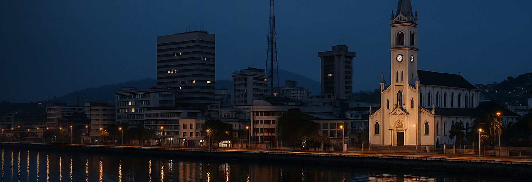Douala skyline
