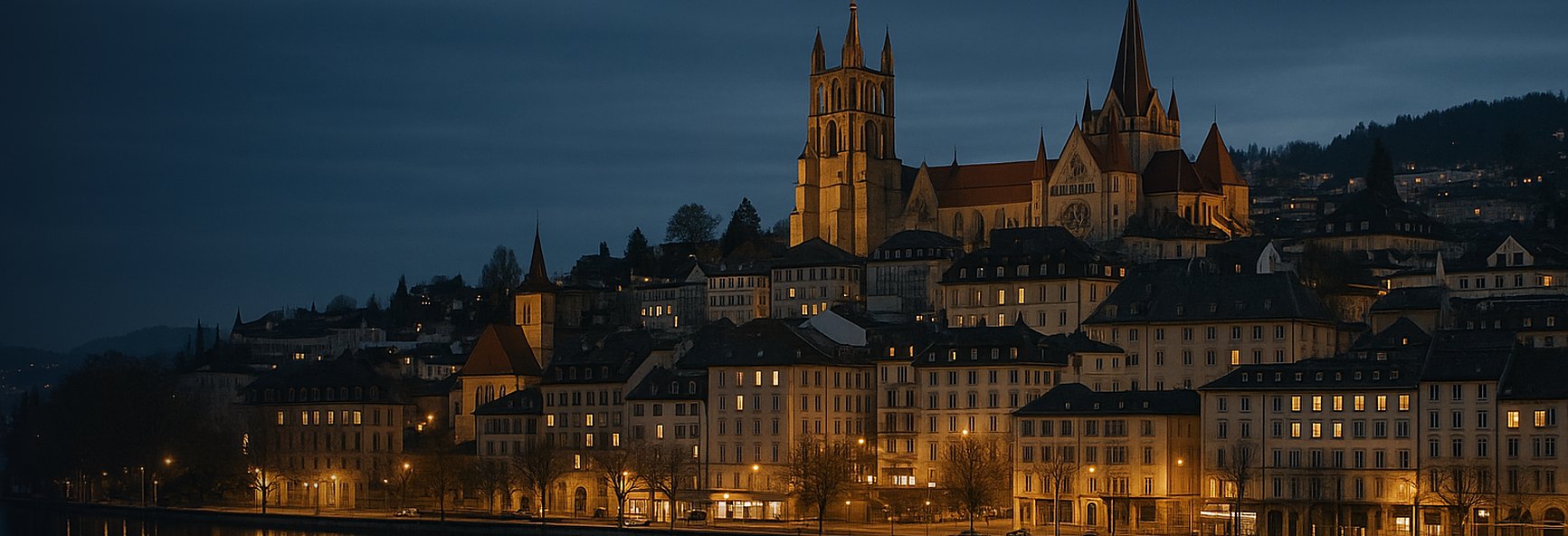 Lausanne skyline