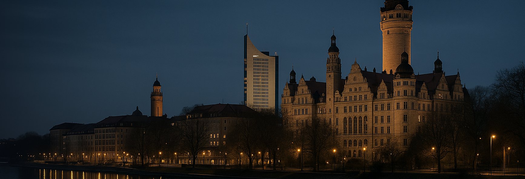 Leipzig skyline