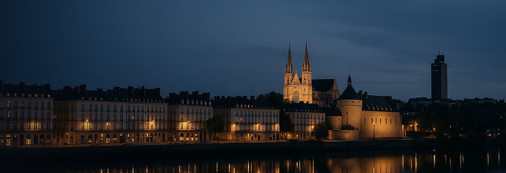 Nantes skyline