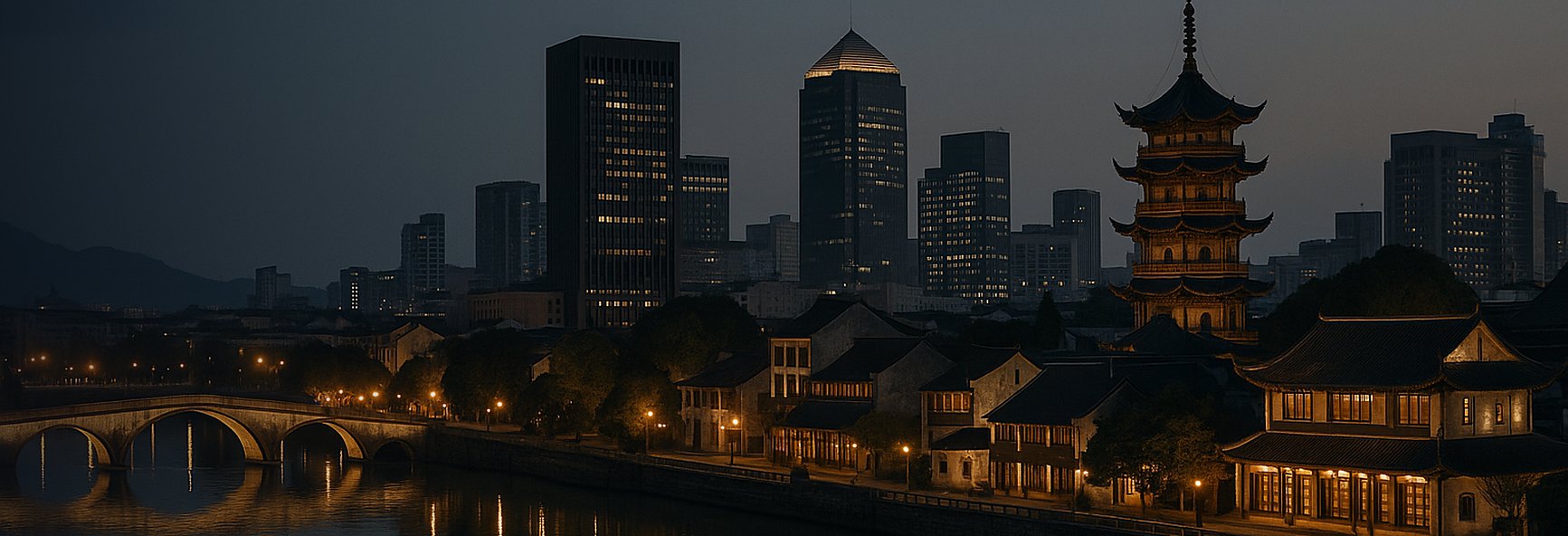 Ningbo skyline