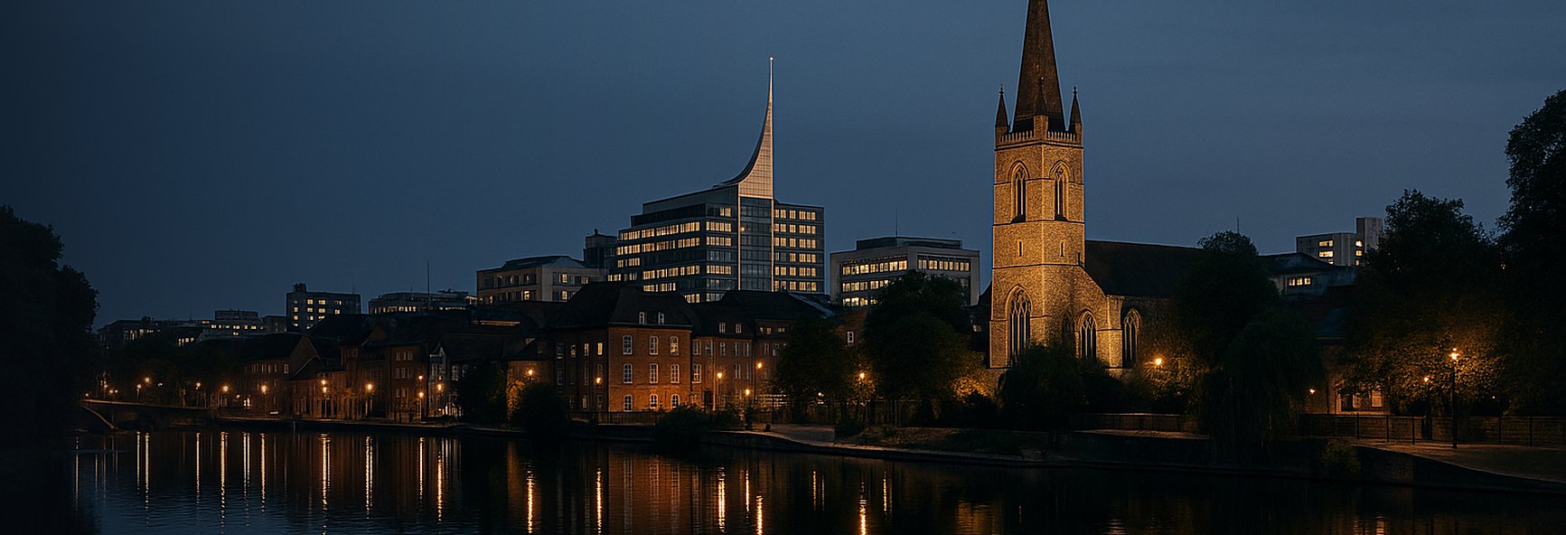 Reading skyline