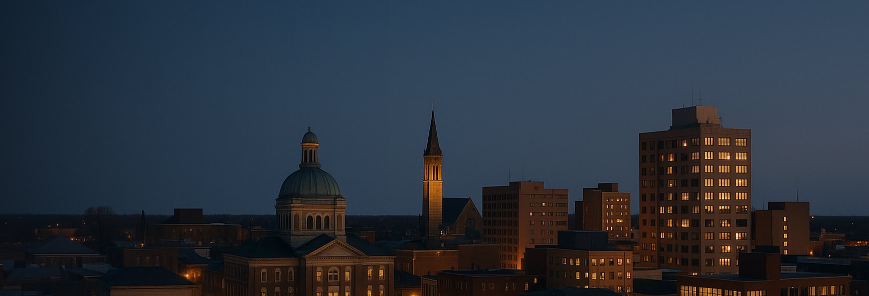 Champaign skyline