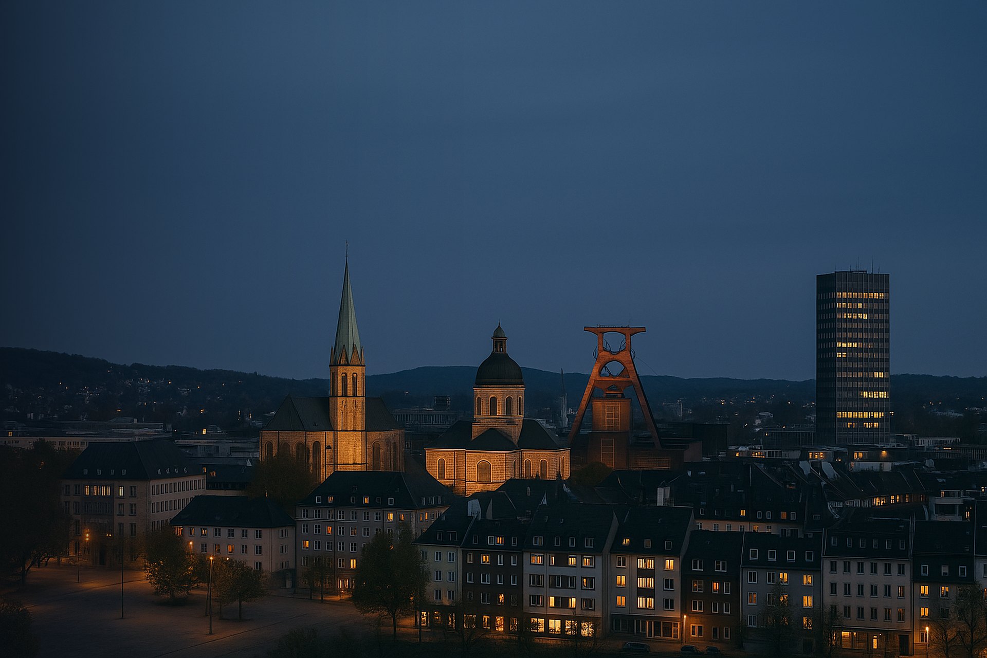 Essen skyline