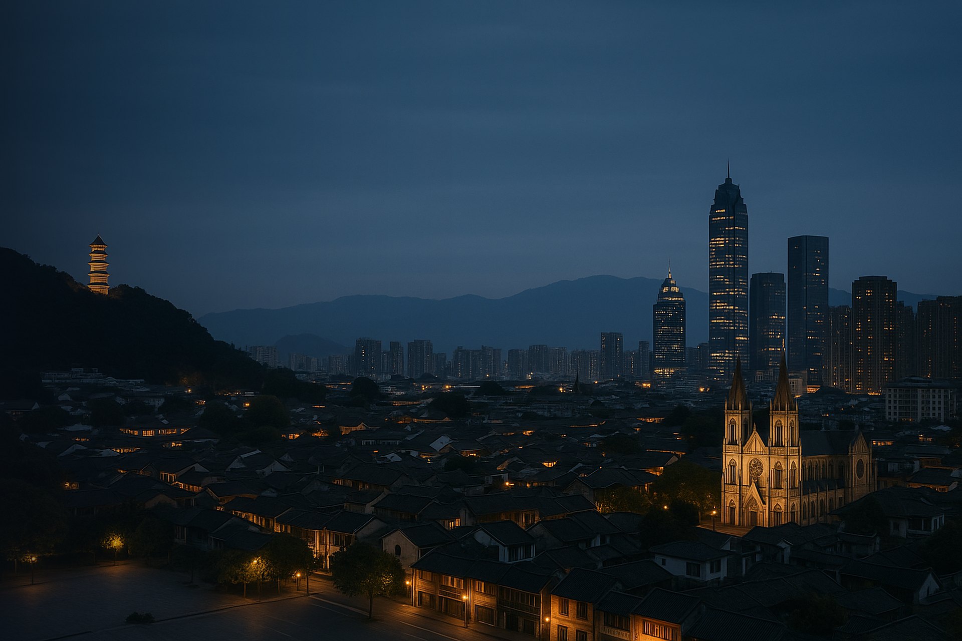 Fuzhou skyline