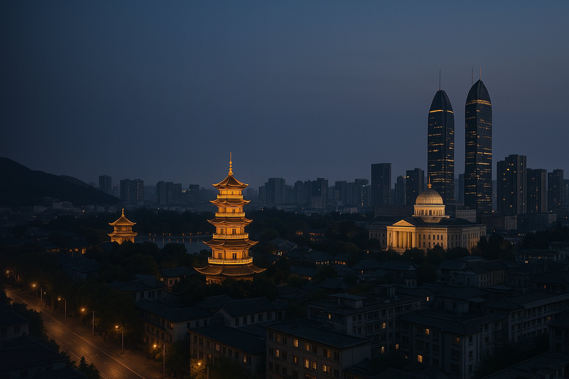 Jinan skyline