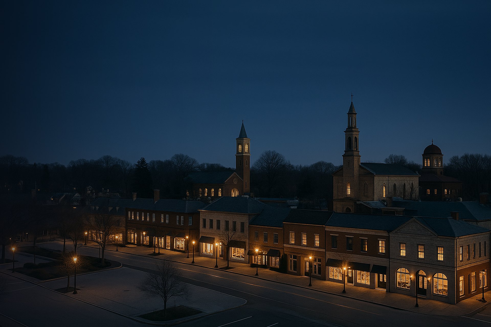 Lake Forest skyline