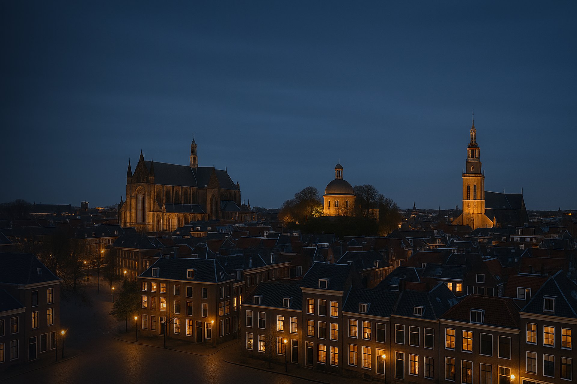 Leiden skyline