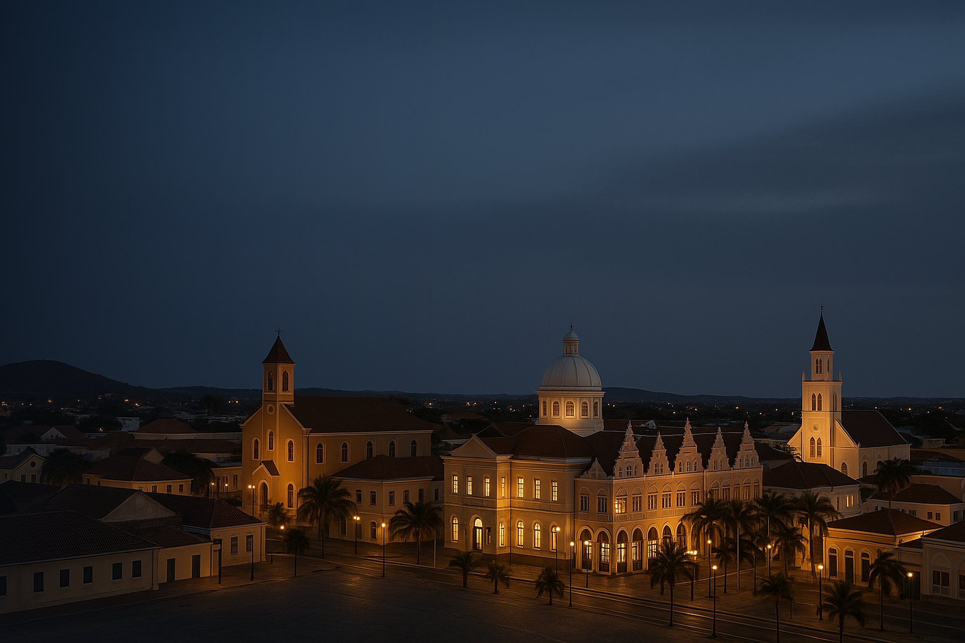 Oranjestad skyline