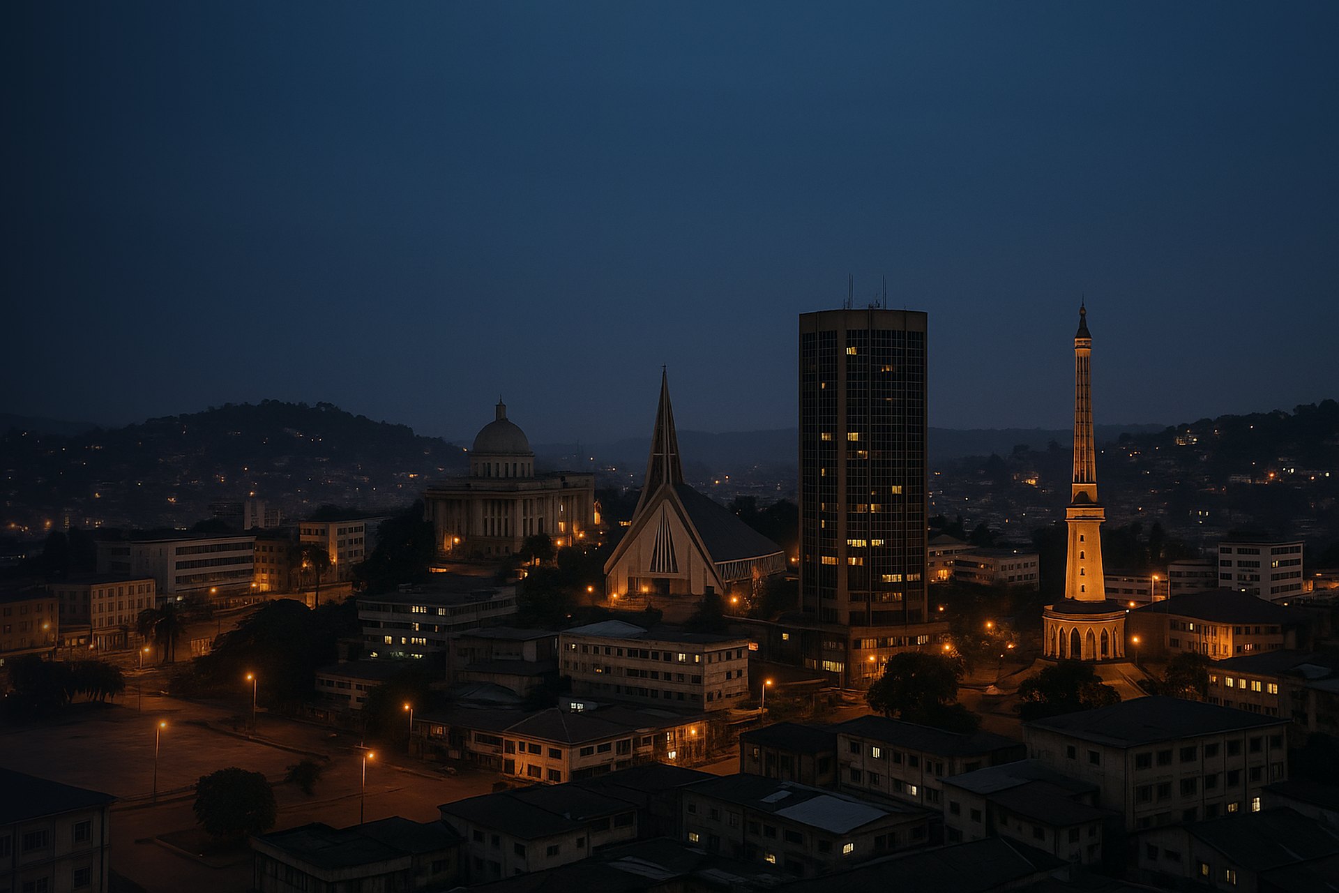 Yaoundé skyline