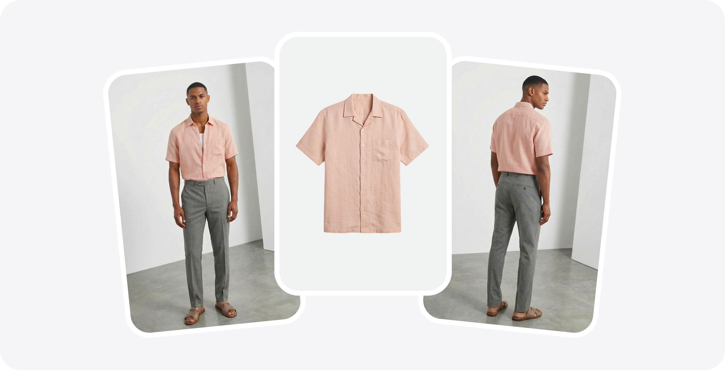 Polka dot sleeveless midi dress shown front and back on a model and as a flat lay.