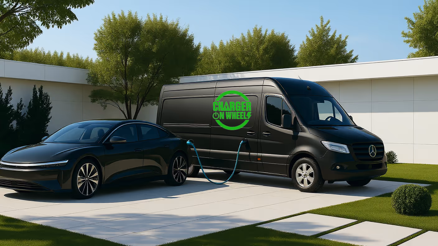 This supercharger on wheels brings fast charging to you.