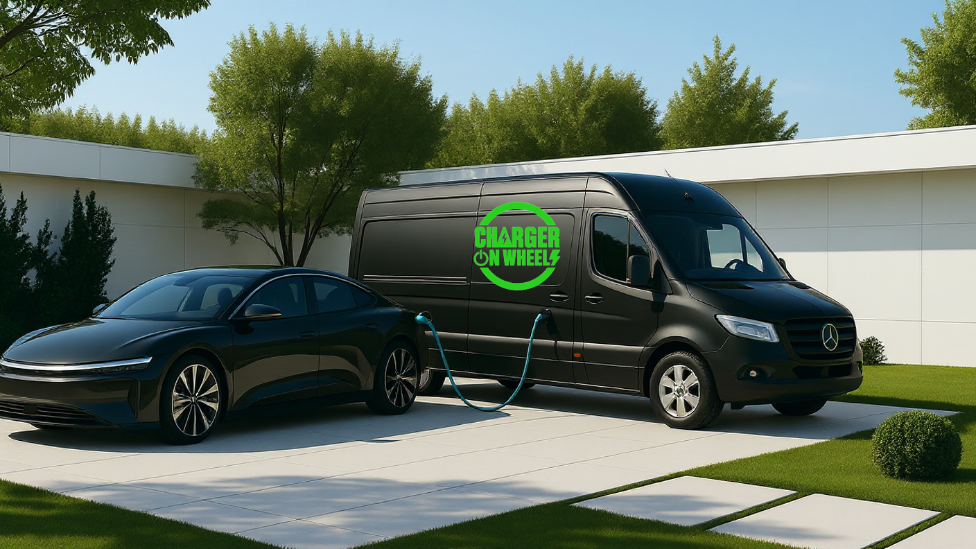 This supercharger on wheels brings fast charging to you.