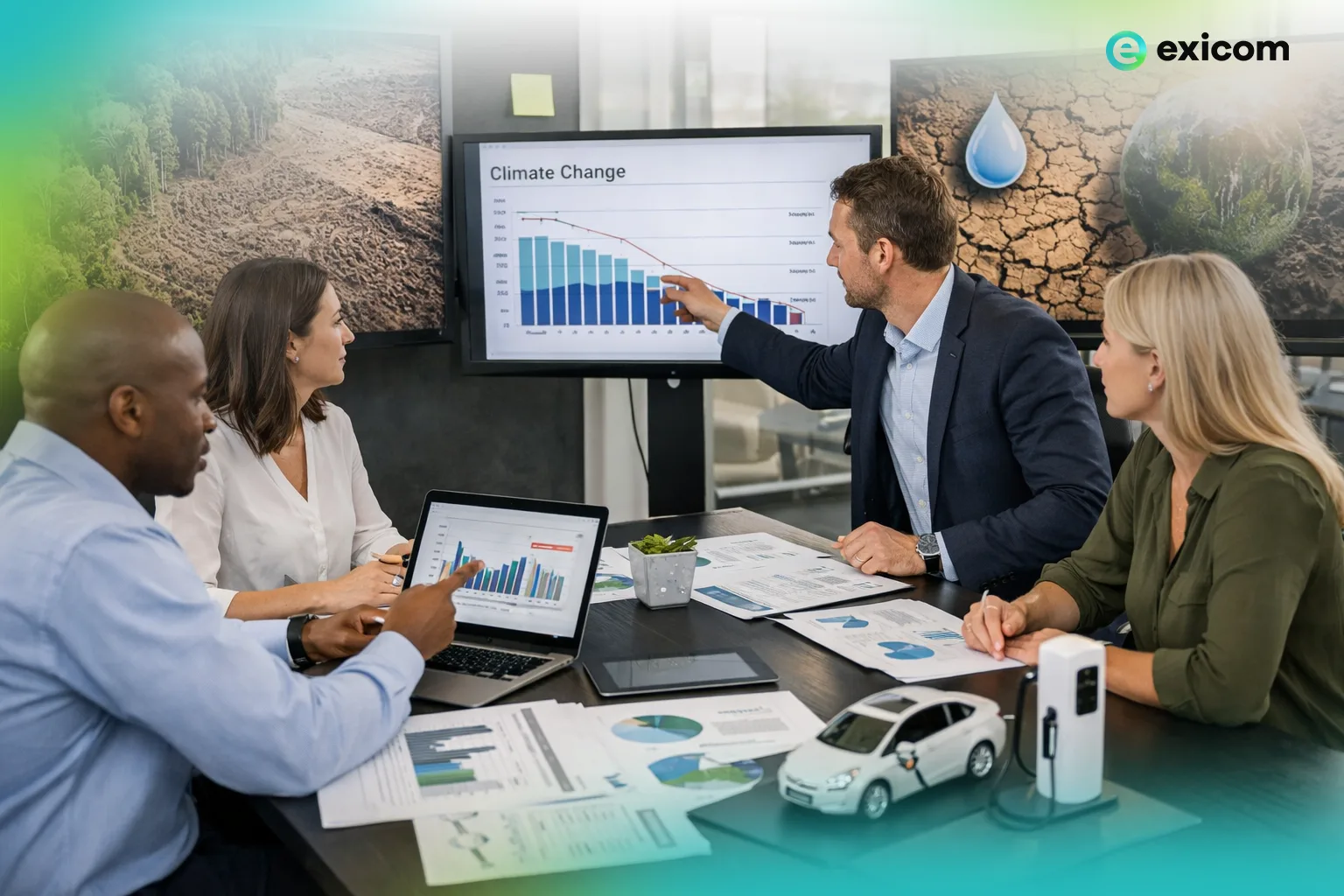 CDP reporting framework showing how EV charging supports Scope 1, Scope 2 and Scope 3 emissions reduction