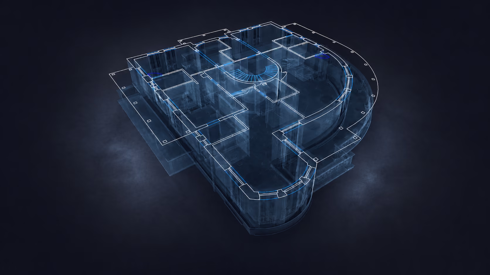 2D drawing combined with 3D scan