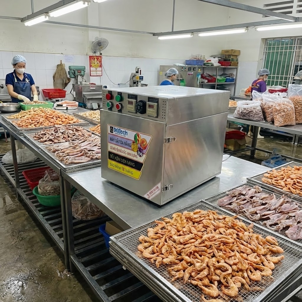 Máy sấy hải sản mini DQTech