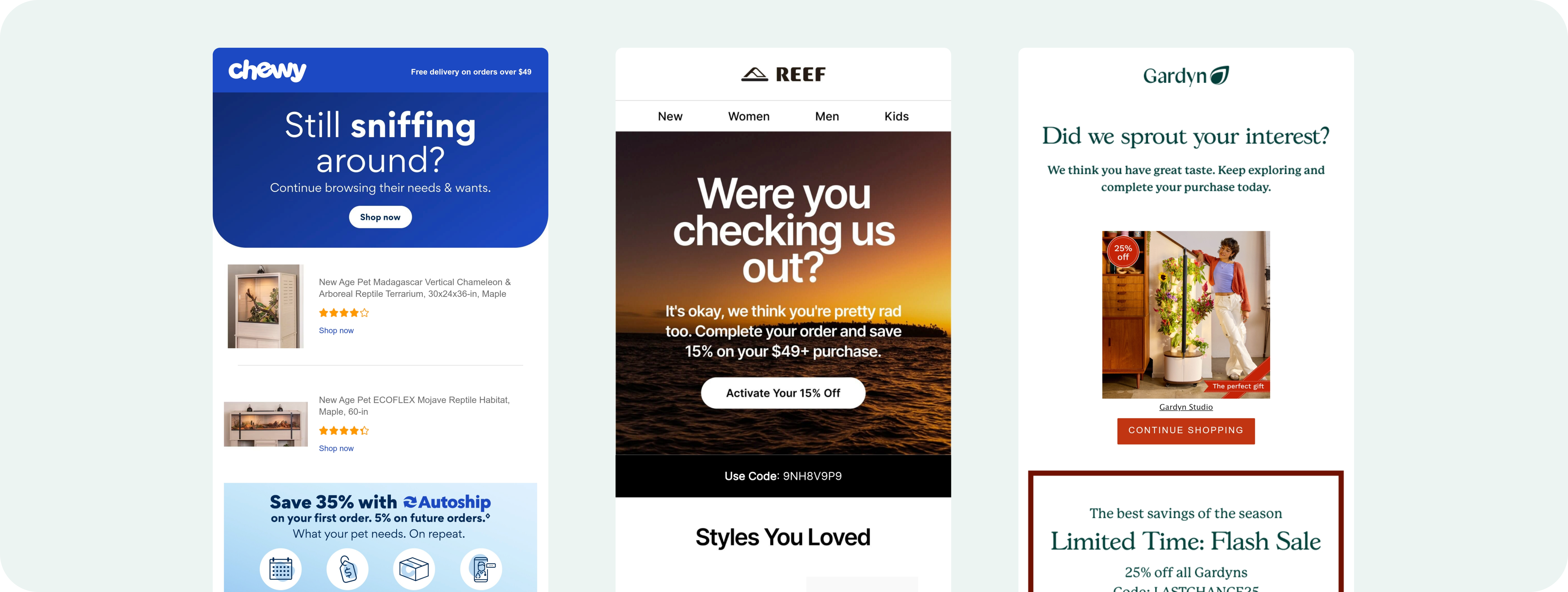Great examples of wishlist emails