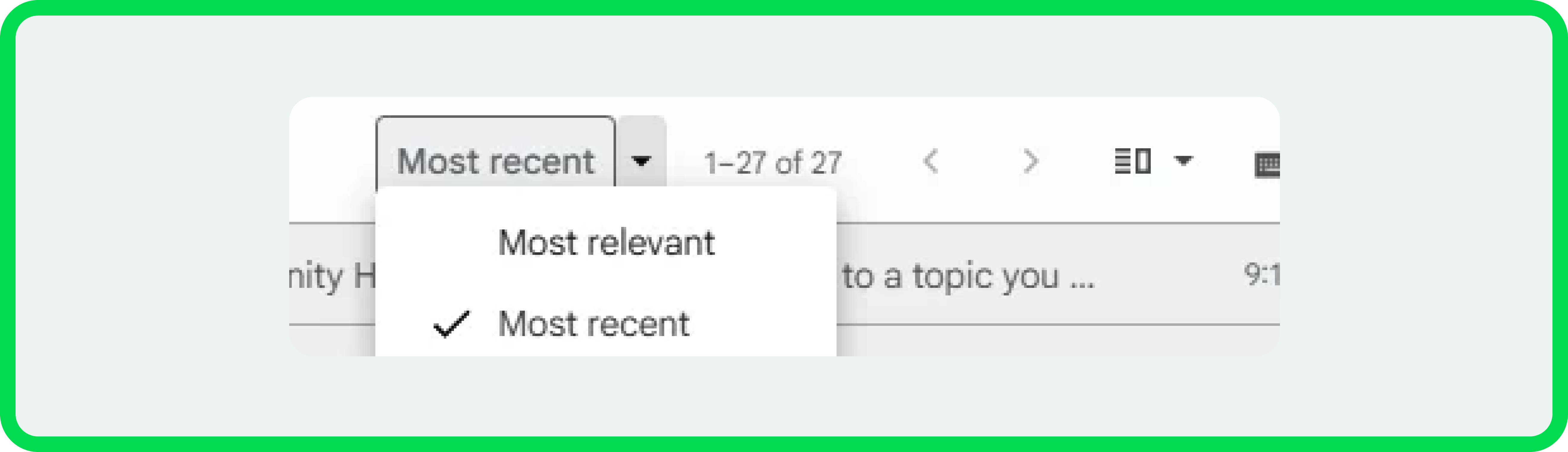 Gmail's "Most Relevant" sorting