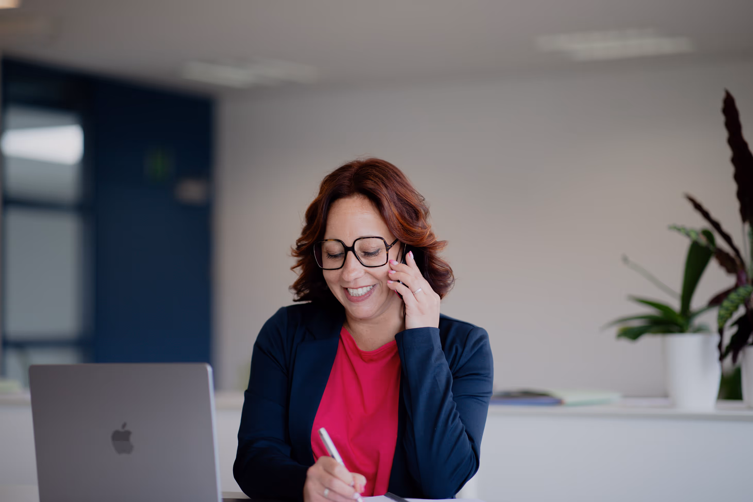 Lady taking on phone