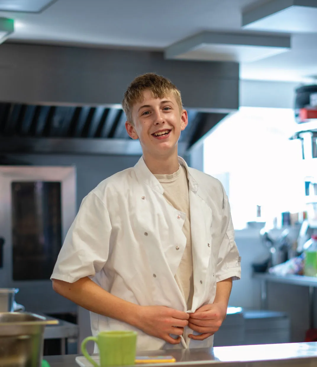 Bridge School Malvern - Happy Student in kitchen