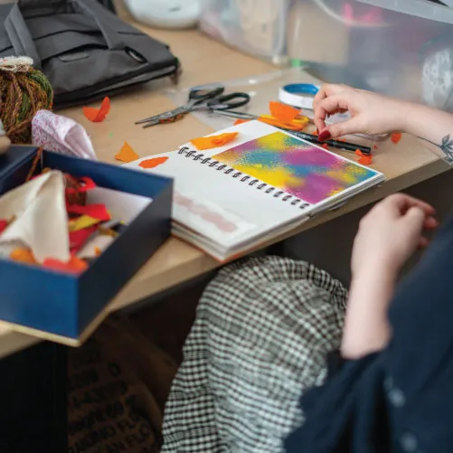Bridge School Malvern - Student doing arts and crafts