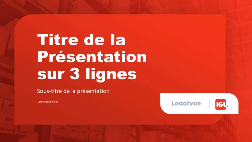 Masque IGL Présentations innovantes et efficaces grâce à notre agence PowerPoint
