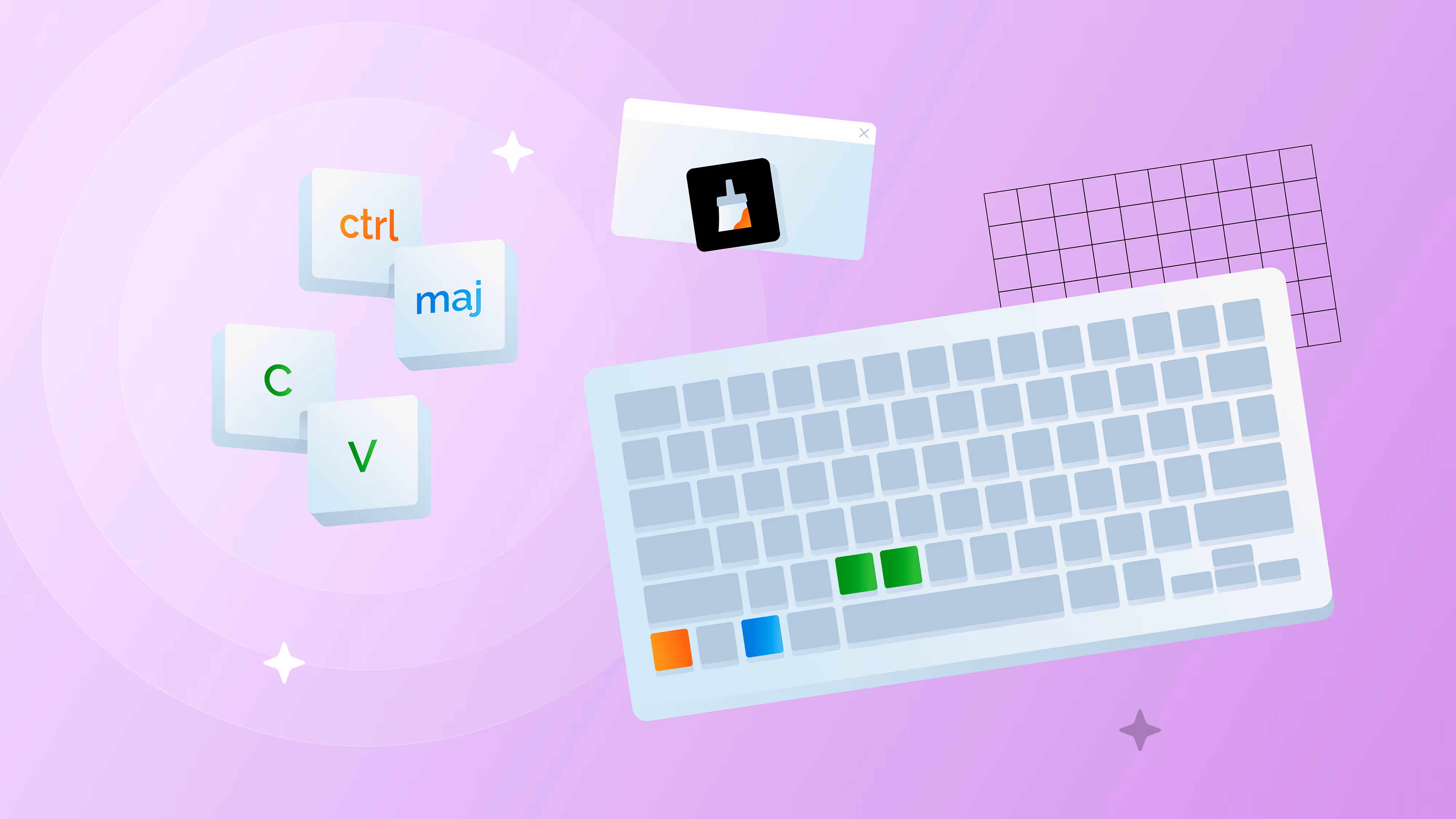 Ctrl + Shift + C Ctrl + Shift + V