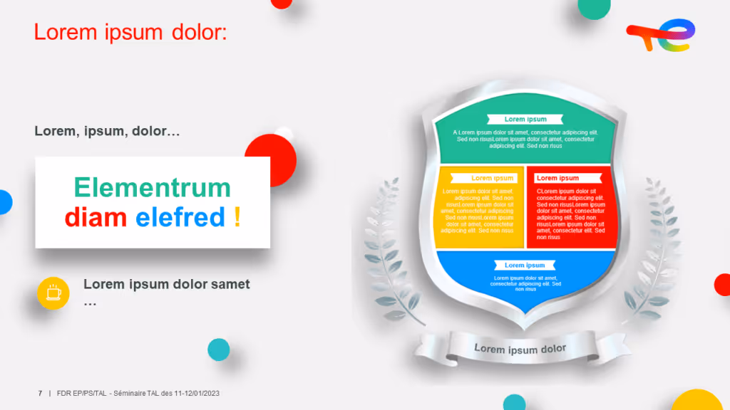 Présentation évènementielle TotalEnergies Workshop