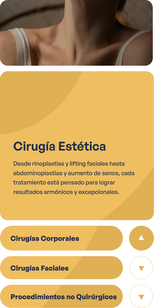 drop dowun green menu for dr. luis nieto website