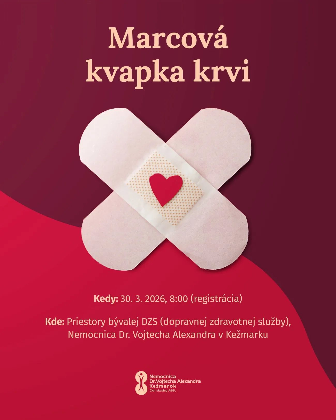 Kežmarská nemocnica pozýva darcov na Marcovú kvapku krvi