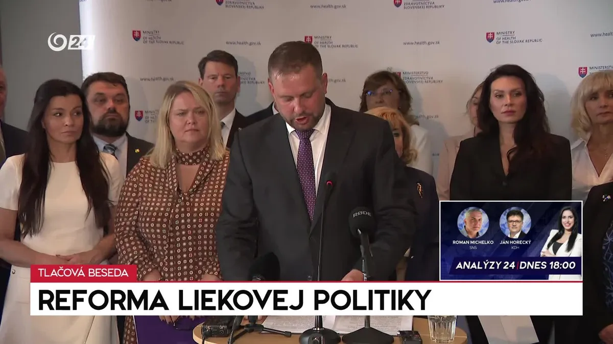 Tlačová beseda k reforme liekov