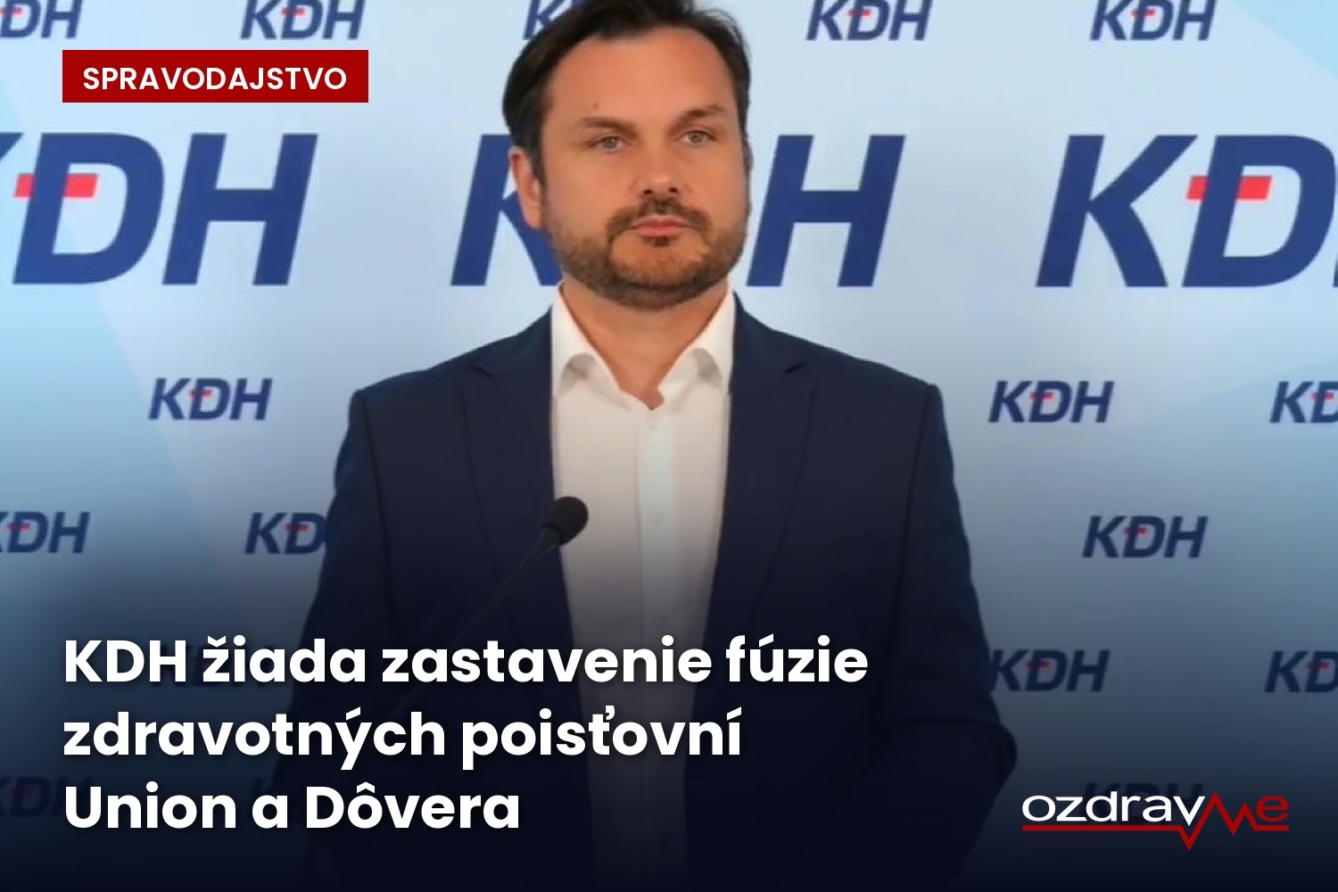 Peter Stachura z KDH k zlúčeniu dvoch súkromných zdravotných poisťovní